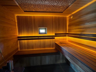 Роскошная баня из ольхи и абаша