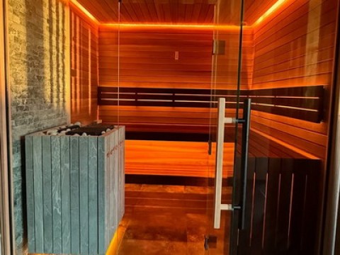 Баня с отделкой из канадского кедра - Фото проекта