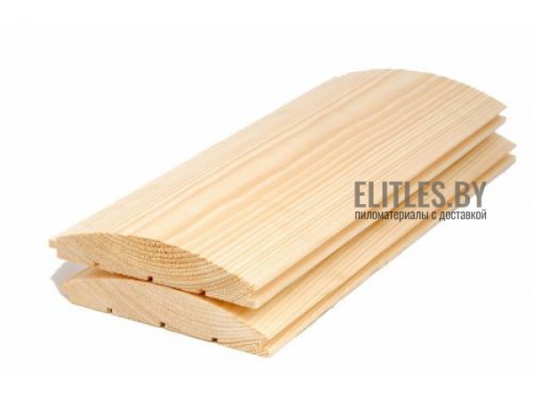 Блок хаус сосна/ель 36x146 (140) мм, сорт AB