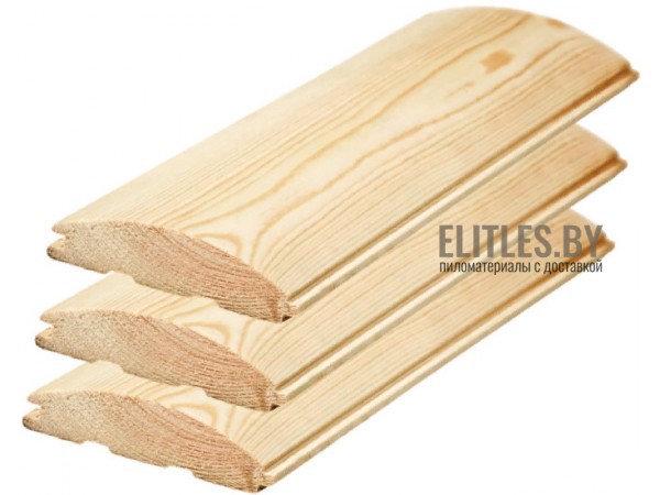 Блок хаус сосна/ель 37x193 (185) мм, сорт AB