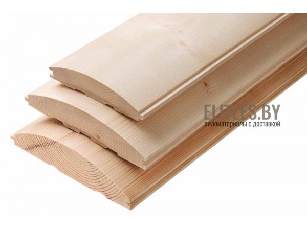 Блок хаус сосна/ель 36x176 (170) мм, сорт AB