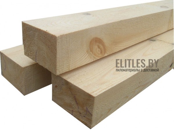Брус естественной влажности сосна/ель 25x50 мм, сорт 1