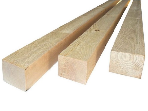 Брус естественной влажности сосна/ель 150x150 мм, сорт 1