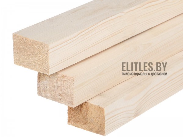 Брус сухой строганный сосна/ель 20x40 мм, сорт 1