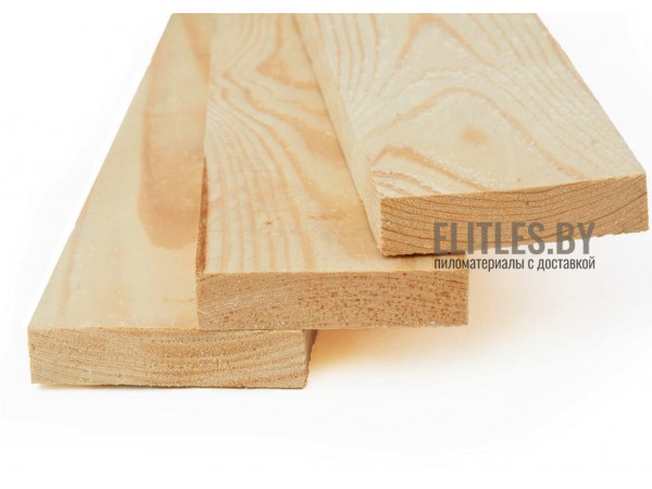 Доска естественной влажности сосна/ель 25x100 мм, сорт 1