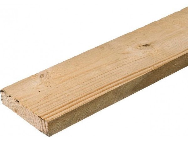 Доска естественной влажности сосна/ель 25x100 мм, сорт 1