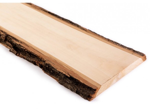 Доска необрезная из липы (слэб) 20x200-400 мм, сорт Экстра
