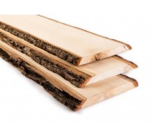 Доска необрезная липа 20x200-400 мм, сорт Экстра