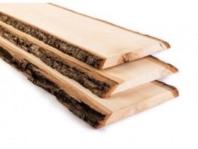 Доска необрезная липа 20x200-400 мм, сорт Экстра