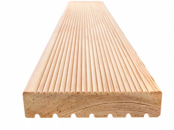 Террасная доска из лиственницы 27x145 мм, сорт 1