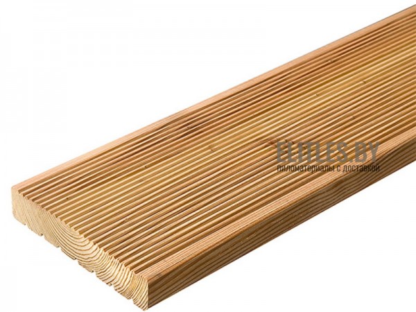 Террасная доска из лиственницы 27x145 мм, сорт 1