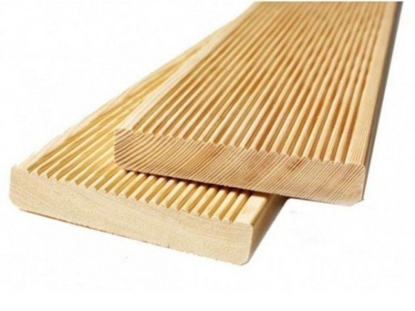 Террасная доска из лиственницы 27x145 мм, сорт 1