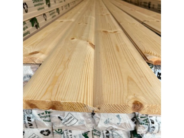 Еврофинка сосна (Киров) 21x143 (135) мм, сорт AB