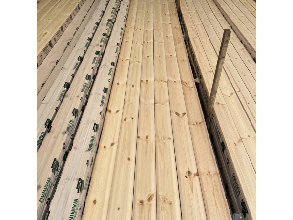 Еврофинка сосна (Киров) 21x143 (135) мм, сорт AB