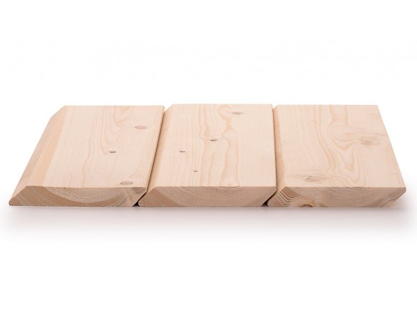 Планкен скошенный сосна/ель 20x95 мм, сорт AB