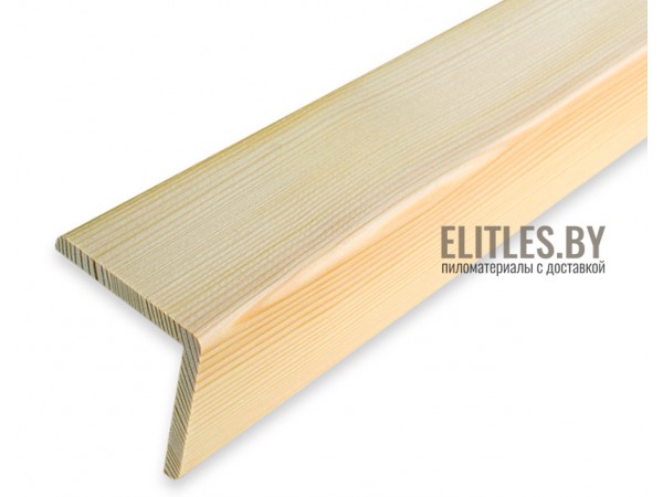 Уголок деревянный из сосны/ели 60x60 мм, Сорт Экстра