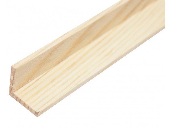 Уголок деревянный из сосны/ели 60x60 мм, Сорт Экстра
