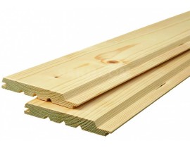 Евровагонка сосна/ель 12.5x96 мм, сорт AB