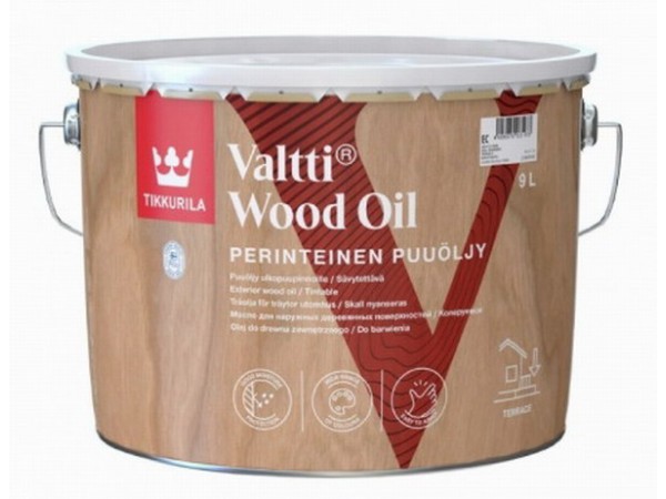 Tikkurila Valtti Wood Oil - масло для террас, лестниц, садовой мебели, 0.9 л