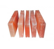 Кирпич из гималайской соли шлифованный с пазом 200x100x25 мм