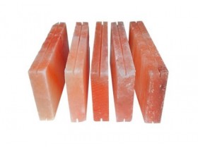 Кирпич из гималайской соли шлифованный с пазом 200x100x25 мм